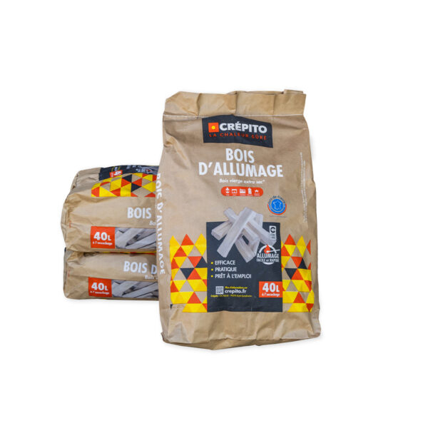 3 sacs de bois d’allumage